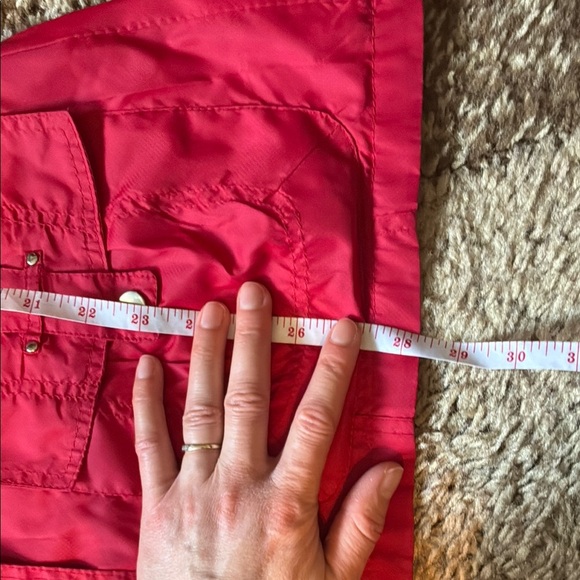 Studio 59 Red Utility Jacket Lightweight Water-Resistant - Picture 12 of 13